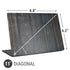 Black Painted Wood Universal Laptop 11in (8.8 x 6.2in) Skin